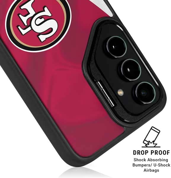 Skinit Kickstand Phone Case Compatible with Galaxy S24 Ultra - Officially Licensed NFL San Francisco 49ers Design