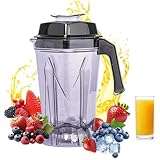 64oz Replacement Blender Jug Compatible with Buffalo Blender Pitcher Replacement Container Jug Transparent Blender Container for Smoothies Soups Frozen Fruit for DR825 CR836 CY140 CY141