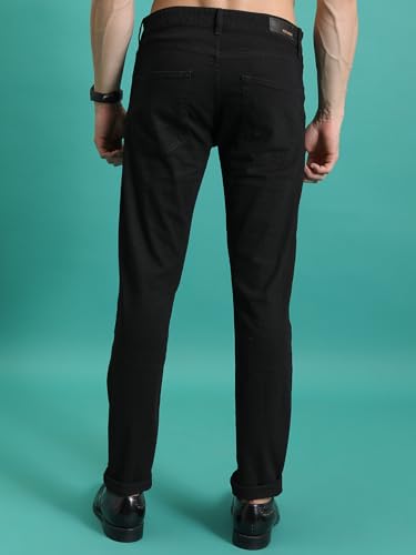 Image of Highlander Men's Straight Fit Jeans | Mid Rise | Stretchable | Designed for Comfort & Ease of Movement| Jeans for Man