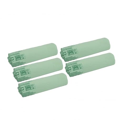 IMBALLAGGI 2000 - Sacchetti Spazzatura 70x110(110L) Umido e Organico in Mater-Bi Verdi, 10 Rotoli x 10 Sacchi Spazzatura Raccolta Differenziata Interno, 100 Sacchetti Rifiuti Compostabili Rinforzati