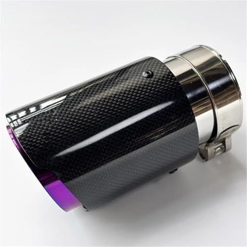 Tubo de escape deportivo morado brillante para personalizar la trasera del coche