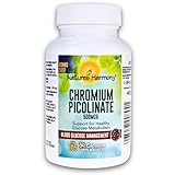 Nature’s Harmony Chromium Picolinate 500 mcg – Blood Glucose & Metabolism Support Supplement – Highly Absorbable Trace Mineral – 105 Capsules