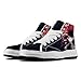 Skull High-Top Canvas Sneakers for Men Women Casual Comfortable Skateboarding Shoes, Gothic Black & Red Design,Classic Fashion Shoes