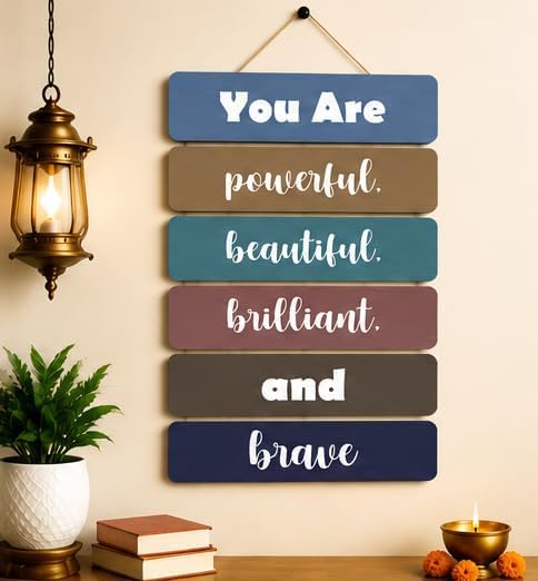 Motivational Wooden Wall Decor | Inspirational Quote MDF Hanging Plaque for Office, Bedroom, Living Room & Study Area.-image-8