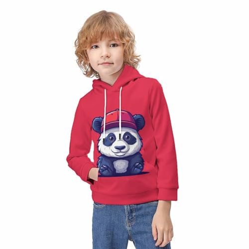 Sweat à capuche imprimé 3D animaux mignons pull molleton enfant - 3