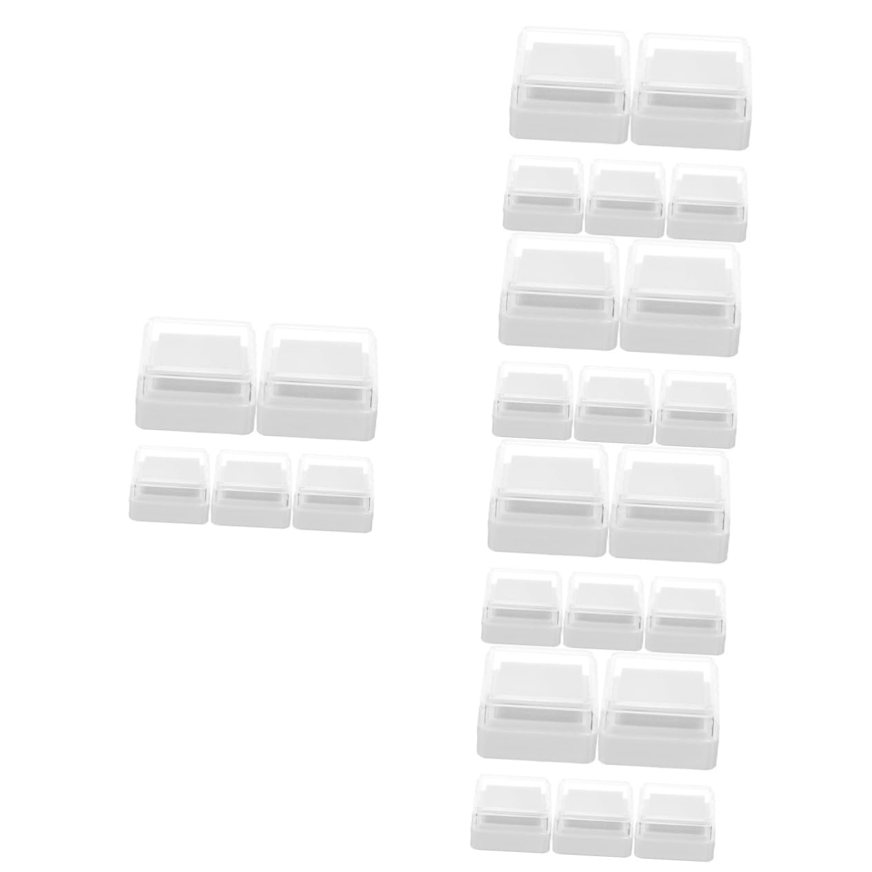 LALAFINA 25pezzi Cuscini Per Inchiostro Finger Ink Pads Multi-funzionali Per Timbratura Spugna Alta Densità Per Ink Pad e Lavabile Pratico Per Creatività e Scrapbooking