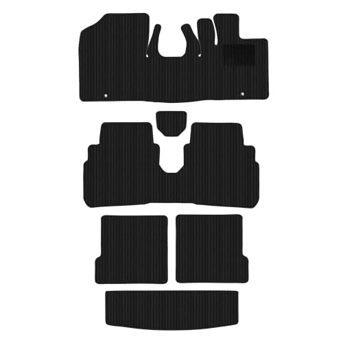 Aviles スズキ 互換品 新型 ワゴンR MH35S MH55S MH85S MH95S フロアマット + トランクマット(ラゲッジマット)[3色から選択](01:AT車, 01:ブラック)