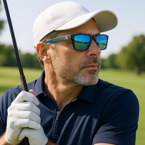 Image of Cyxus Golf Sunglasses for Men Acetate Polarized UV400 Protection Golf Accessories Gift P1579