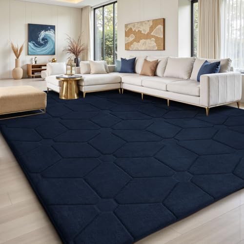 Sour Lemon Teppich Wohnzimmer 200x300cm, Teppichd Blau Waschbarer Teppich Kinderzimmer Flauschige Carpets Schlafzimmer Carpet Gegend Kurzflor Flauschig Rutschmatte Kinderzimmer Teppiche