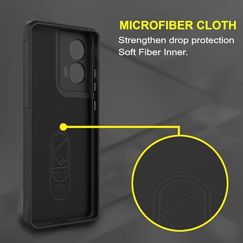 Image of amazon basics Back Case Cover for Motorola Moto G85 5G | Compatible for Motorola Moto G85 5G Back Case Cover | Liquid Silicon Magic with Camera Protection | Black