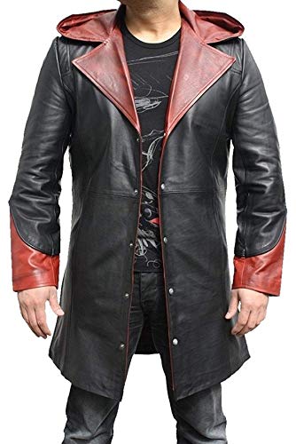 Fashion Hyped DMC Devil May Cry 4 Dante - Disfraz de cosplay, Piel auténtica., L Cover