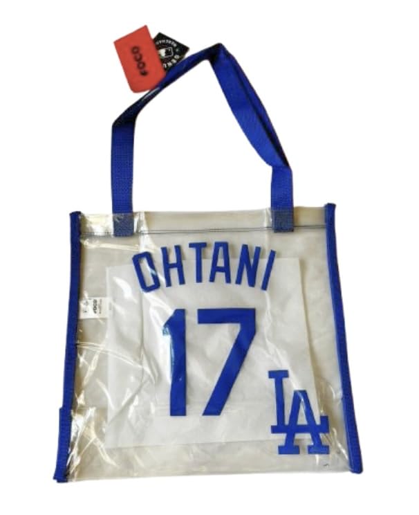 [海外限定]ドジャース 大谷翔平 クリアバッグ公式グッズ 約31×30×15cm Amazon.co.jp: [MLB] ドジャース 大谷翔平 クリアバッグ、公式グッズ