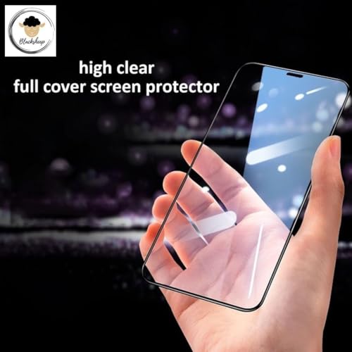 Image of BLACKSHEEP Military-Grade Full Glue Tempered Glass Screen Protector for Oppo Reno 15 5G Edge-To-Edge Protector Full Screen Coverage With Easy Installation Kit, Black (Pack of 1) (Oppo Reno 15 5G)