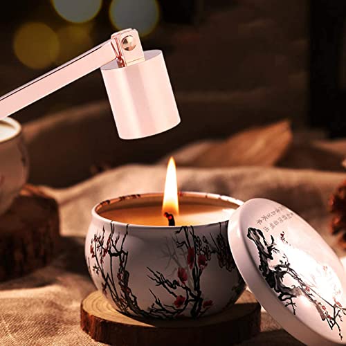Miniatura 3 de Apagador De Velas, Accesorio Para Extintor De Velas Con Mango Largo De Acero Inoxidable Para La Mayoría De Velas Oro Rosa
