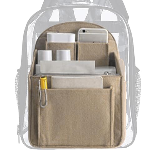 Rucksack Organizer Insert - Travel Liner, Multi-Pocket Bag Organizer | Tragbarer Einsatz zum Organisieren im Rucksack Umhängetasche Gym Rucksack für Schule Büro Camping oder Tägliches Pendeln