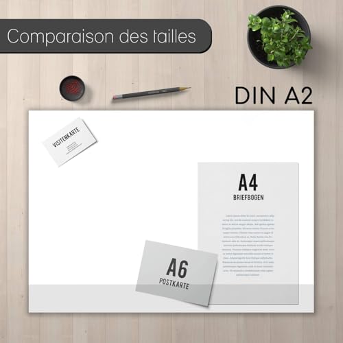 Sous-main de bureau vierge 40 feuilles pour structurer vos notes et vos croquis