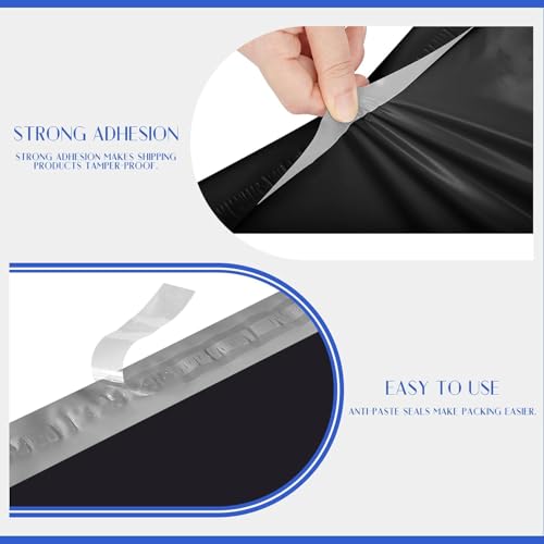 Image of Metronic Poly Mailers 24x36 250 Pcs Black, Extra Large Shipping Bags for Clothes,Self Seal Shipping Envelopes for Small Business,Waterproof Mailers Poly Bags for Shipping,Packaging Mailing Bags Bulk