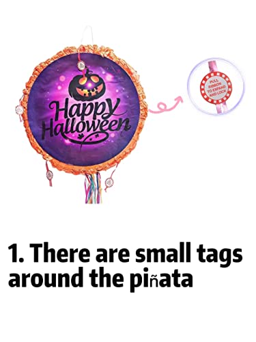 Halloween Pinata, Fills Up To 5 Pounds Of Candy, Folded Style For Easy Pre-Holiday Storage, Halloween Pinata, Halloween Themed Party Decorations (14 X 14 X 4 Inches) #TOP5