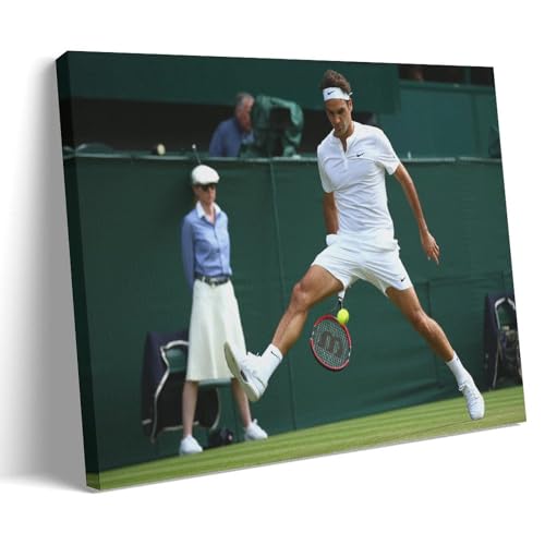 Zbwqlte Roger Federer Poster classique sur toile Décoration murale Décoration moderne 20 x 30 cm