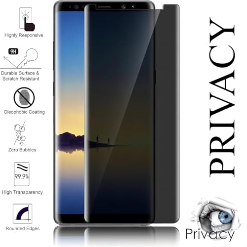 zonyee 3 Pack Privacy Screen Protector for Samsung Galaxy S9 Plus, 9H Hardness Anti-Spy Tempered Glass Protector Film for Samsung Galaxy S9+, Scratch Resistant, No Support Fingerprint Unlock - Image 3