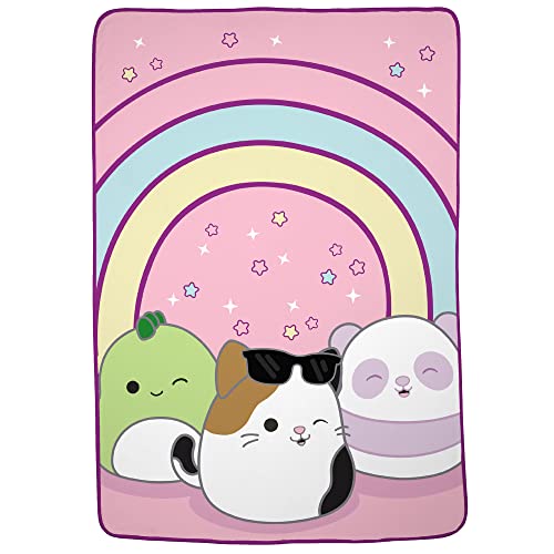 Franco Squishmallows Bedding Super Soft Plush Throw Blanket 62 in x 90 in Twin