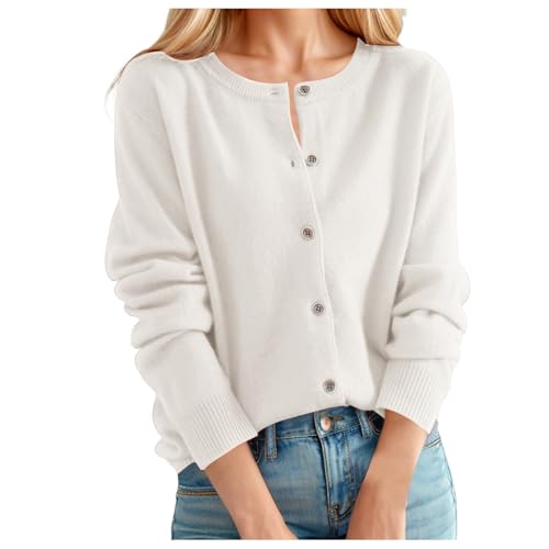 Jersey de punto abierto en la parte delantera Suéteres para mujer, informal, otoño e invierno, suéteres clásicos con cuello de cuello y botones, suéter abierto en la parte delantera con flores,