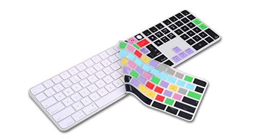 Xskn Photoshop Shortcut Silicone Keyboard Cover Skin For 2021 Released Apple Imac M1 24" Magic Keyboard With Touch Id And Numeric Keypad A2520 Keyboard - Eu&Us Layout (Not Suite Others Model) #TOP2