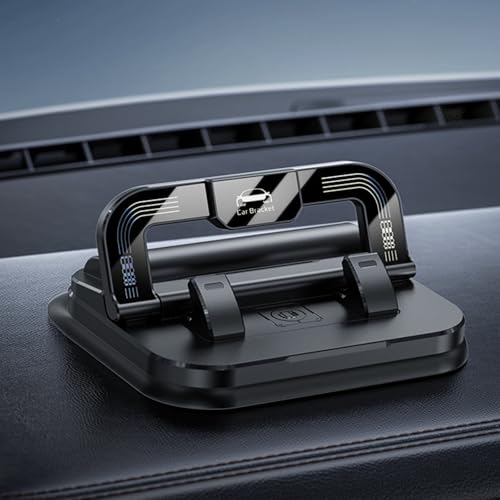 Lamsamsom Car Phone Holder 360 Degree Rotation, Suitable for car Navigation in-car Dashboard, Horizontal and Vertical Screen Adjustment Angle, Suction Cup Fixed Non-Slip Mobile Phone Holder Suitable