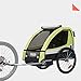 Remolque de bici para niños con kit de footing, limón verde/negro 502-02...