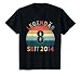 Kinder 8. Geburtstag Legendär Seit 2014 Jahrgang 8 Jahre alt T-Shirt