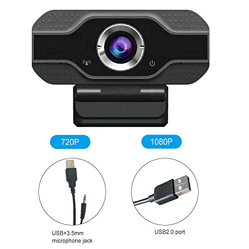 Andoer 720P Webcam USB Câmera Vídeo de alta definição Web Cam com microfone para chamadas em reuniõe