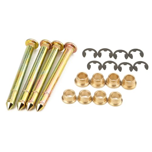 YYTQP 4 PCS Car Front Door Hinge Pins Bushings Kit, Metal Vehicle Repair Pin Replacements Accessories with Installation Tools, Compatible with Ford F150 F250 F350