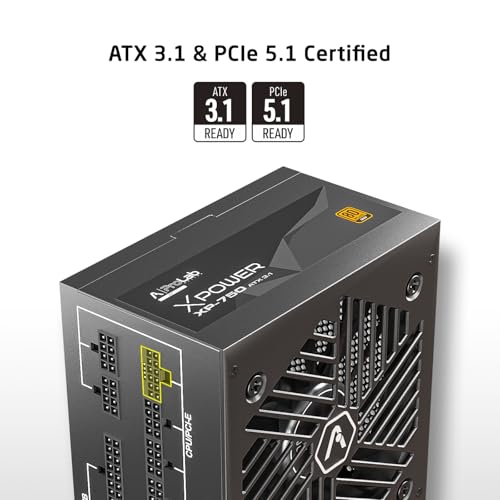 Image of ProLab Design XPower XP-750 Power Supply Unit|750w 80+Gold|Fully Modular|Japanese Capacitor|ATX 3.1, PCIE 5.1 Support|300w 12v-2x6 Connector|120mm Hydro Bearing Fan|Black Flat Cables|5 Year Warranty