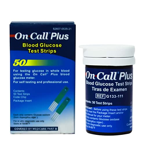 On Call Blood Glucose Test Strips 50 Ct.