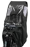 自転車 チャイルドシート レインカバー 後ろ 子供乗せ 遮光 UVカット ブラック Freeサイズ NACR-7050