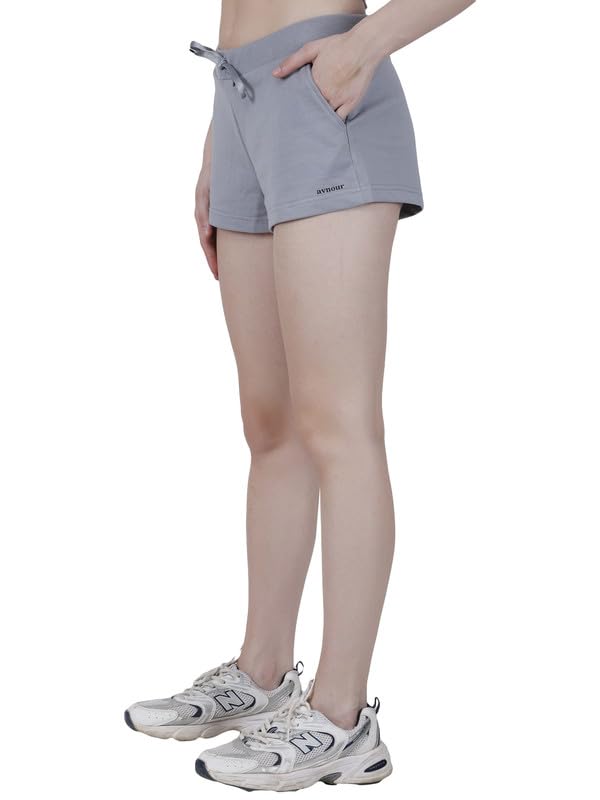 Image of Women Relax Fit Lounge Shorts PC Looper Fabric