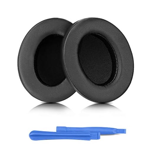 ELZO Hörlurar ersättningsdynor för Audio Technica ATH-M50XBT ATH-M50X M40X M30X M20X M10X ATH-ANC9, professionella öronkuddar/öronkudde/öron-kupor, headset öronskydd reparationsdelar