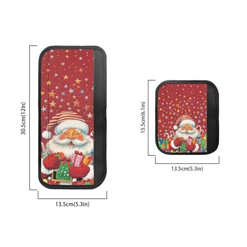 Image of Christmas Refrigerator Handle Covers Set of 6 Santa Claus Adjustable Appliance Handle Covers Washable Anti-Slip Homemade Decor Door Handle Gloves Xmas Countertop Decorations
