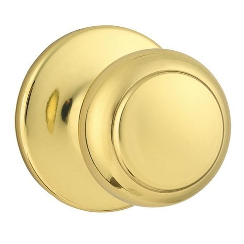 Kwikset 606CV Cove Knob Dummy Interior Pack, Polished Brass