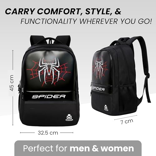Image of Goldfinch Laptop Backpack Bag for Men & Women | 25L Water Resistant with Hidden Pockets 2 Main Compartments, Front Chain Pocket, Multi Organizer for School, Office, Travel