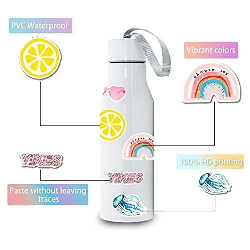 Stickers For Water Bottles, Yanenan 100 Pcs Cute Vinyl Waterproof Aesthetic Stickers For Laptop, Computer, Phone, Pc, Skateboard, Luggage For Teens Girls, Kids #TOP5