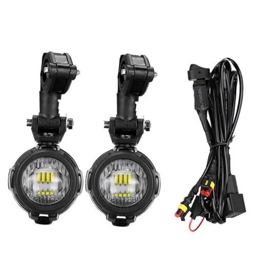 Lampe antibrouillard moto LED pour vos voyages d'aventure et sorties nocturnes 12V