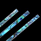 Paua Abalone Strips Inlay Supplies for Jewelers, Turners, Woodworkers, Luthiers, Professionals & Hobbyists (Cascade)