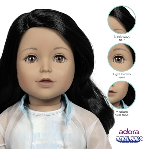 Muñeca Rebel Girls de 18 pulgadas con accesorios miniatura 5