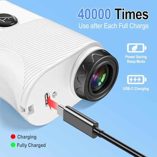 image for HESAIN Range Finder Golf Rangefinder with Slope, 1200 Yards Laser Rang