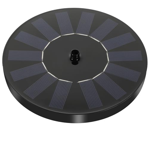 NUOBESTY Solarbetriebener Schwimmender Solarbrunnenpumpe 14W mit Laminatmodul Multifunktionaler Solargartenbrunnen für Vogeltränke Teich und Pool Im Außenbereich