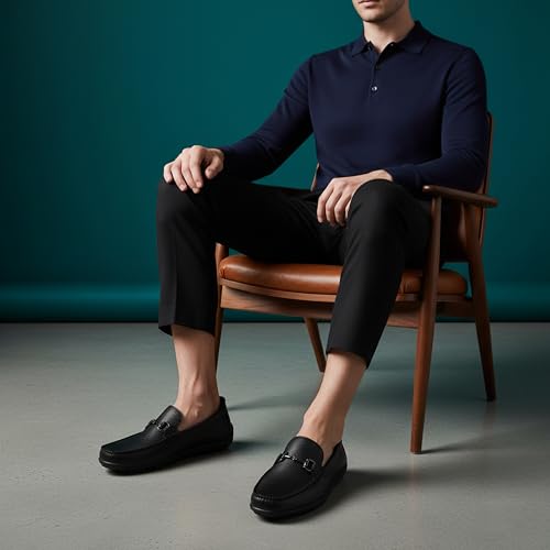 Image of Marc Joseph New York Men's Casual Hands Free Slip on Buckle Loafers