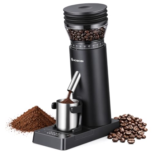 AAOBOSI Kaffeemühle Kabellos mit Waage,60 Mahlgrade,LED,USB-C Elektrisch – Ansicht 1