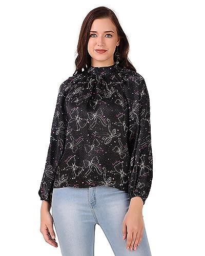 Image of BoheeWohee Women's Full Sleeves Casual Satin Top