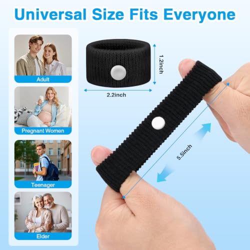 Image of Motion Sickness Bracelets for Adults: Motion Sickness Bands Nausea Relief for Pregnant Women - Natural Acupressure Anti Nausea Wristband Relief for Car Cruise Air Travel Sickness